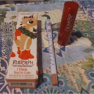 BNIB~Colourpop Rudolph the Red Nosed Reindeer "I Think You're Cute" Lippie Set